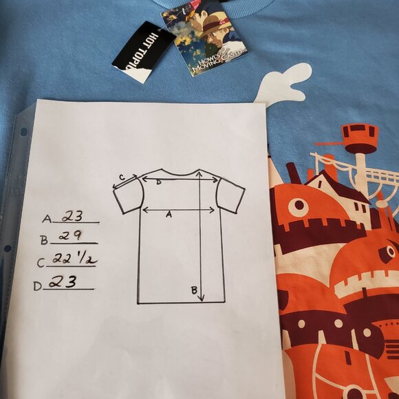 Studio Ghibli's Howl's Moving Castle Graphic Sweatshirt Unisex Med NWT Hot Topic - Picture 7 of 7